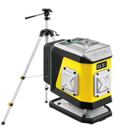 Nivel System CL1G + statyw SJJ-M1 EX - laser krzyżowy zielony 1 × 360° Bluetooth