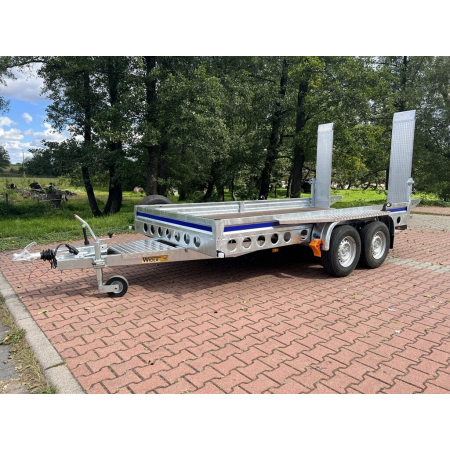 Przyczepa budowlana 3500 kg Wiola B3540, DMC (Podjazdy aluminiowe)