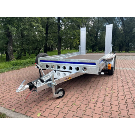 Przyczepa budowlana 3500 kg Wiola B3540, DMC (Podjazdy aluminiowe)