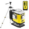 Nivel System CL5V + statyw SJJ-M1 EX + odbiornik CLS-300 Digital - laser krzyżowy fioletowy 4 × 360° 4D ze spadkami Bluetooth