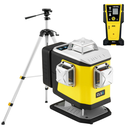 Laser krzyżowy Nivel System CL5B (+ statyw SJJ-M1 EX + czujnik CLS5) – z niebieską wiązką, 4x360° + dalmierz HDM-LittleFriend – GRATIS!