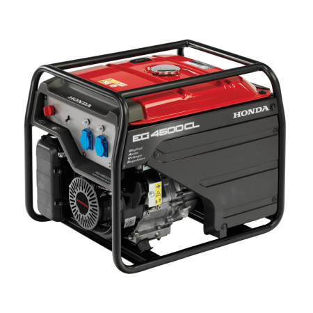 Agregat prądotwórczy jednofazowy Honda EG4500CL – 4,5 kW, 79,5 kg – silnik GX390 + OLEJ GRATIS