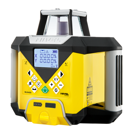 Nivel System NL640G Digital + statyw SJJ1 + łata LS-24 - zielony laser obrotowy 600 m z cyfrowymi spadkami X/Y i czujnikiem RD600 Digital