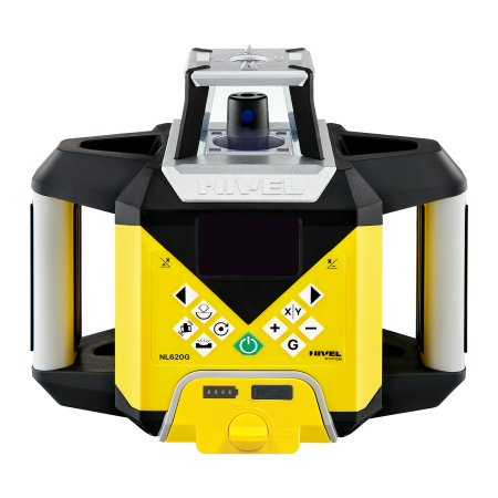Nivel System NL620G Digital + statyw SJJ1 + łata LS-24 - zielony laser obrotowy 600 m ze spadkami X/Y i cyfrowym czujnikiem RD600 Digital