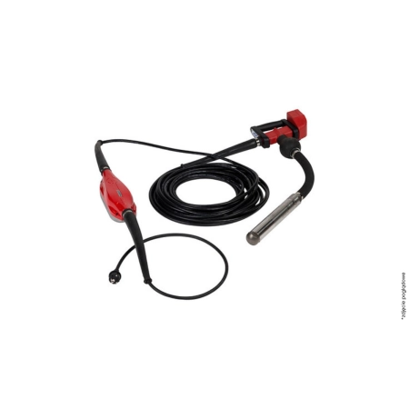Wibrator wgłębny Swepac PVEL-D 38 – z przetwornicą, uchwyt pistoletowy, 230V, buława 38 mm, wąż 0,4 m