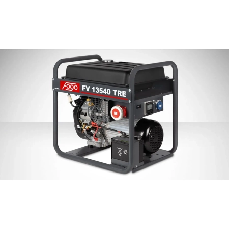 Agregat prądotwórczy FOGO FV 13540 TRE – 12,5 kVA – 400V/230V – AVR – IP54 – VANGUARD V-Twin – Rozruch Elektryczny – 45L