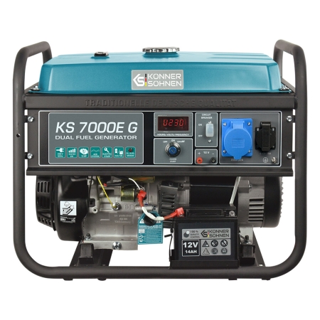 Agregat prądotwórczy jednofazowy Könner&Söhnen KS 7000E G, 5.5 kW