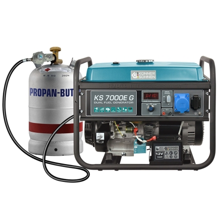 Agregat prądotwórczy jednofazowy Könner&Söhnen KS 7000E G, 5.5 kW